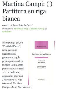 Martina Campi poesia italiana contemporanea, litblog Poeti del Parco